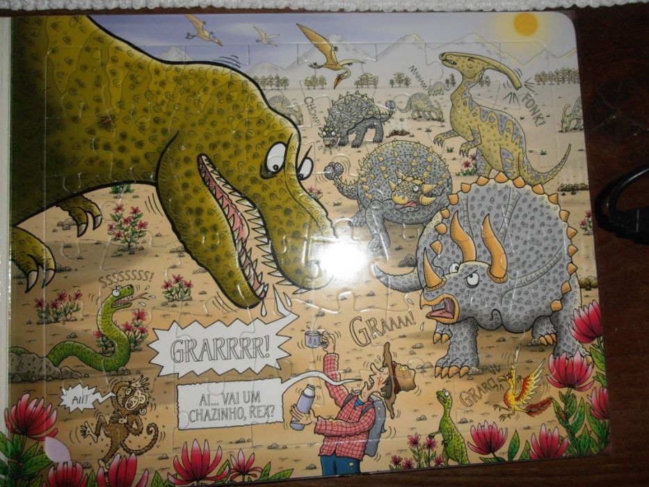 ciência horrível-dinossáurios perigosos-livro de puzzles