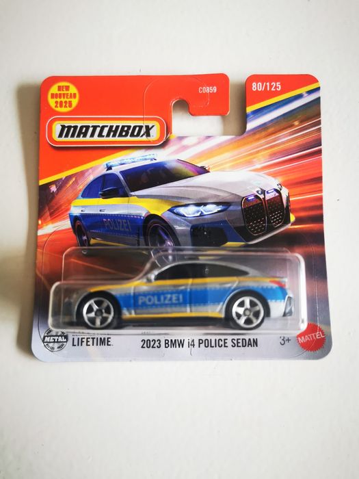 2023 BMW i4 Police Sedan Matchbox