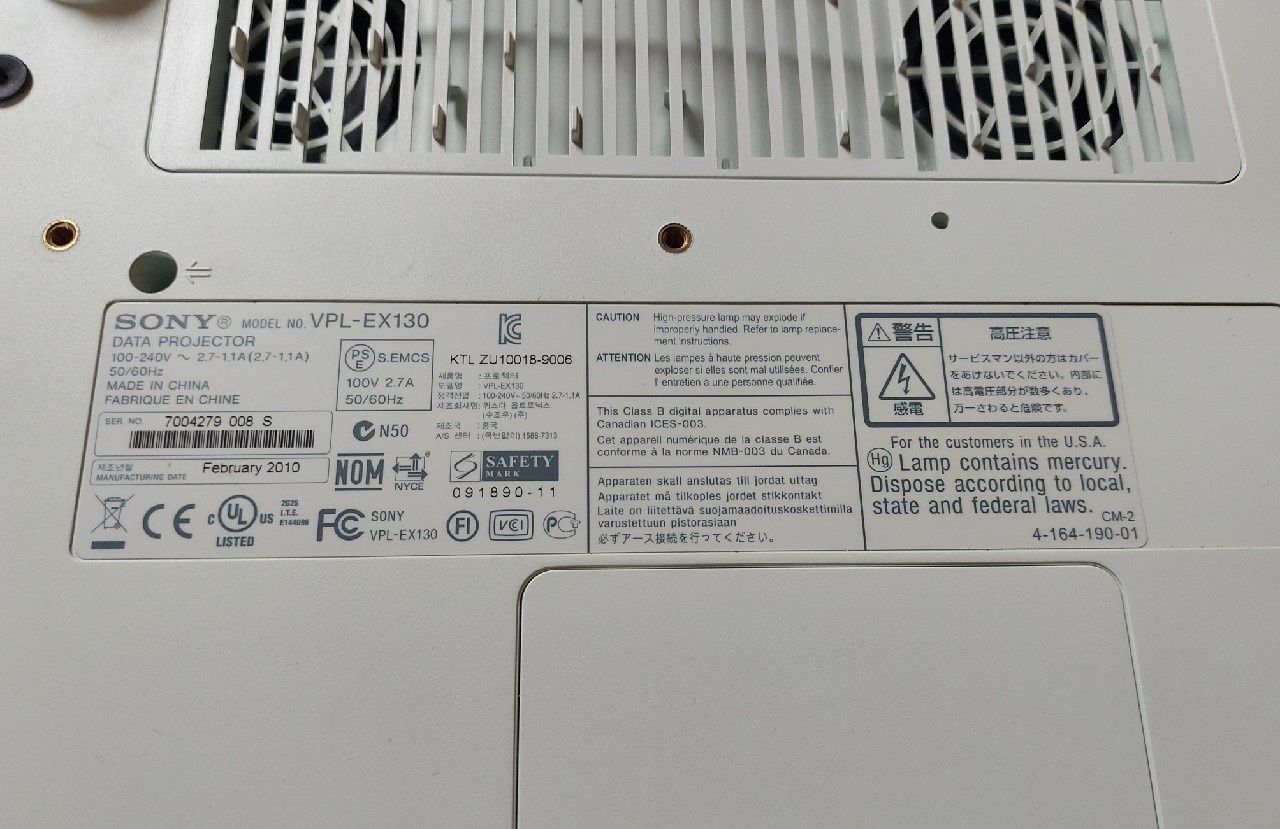 Projektor Sony VPL-EX130 stan idealny 100% sprawny pilot kabel