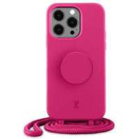 Etui Just Elegance PopGrip do iPhone 13 Pro - Różowy