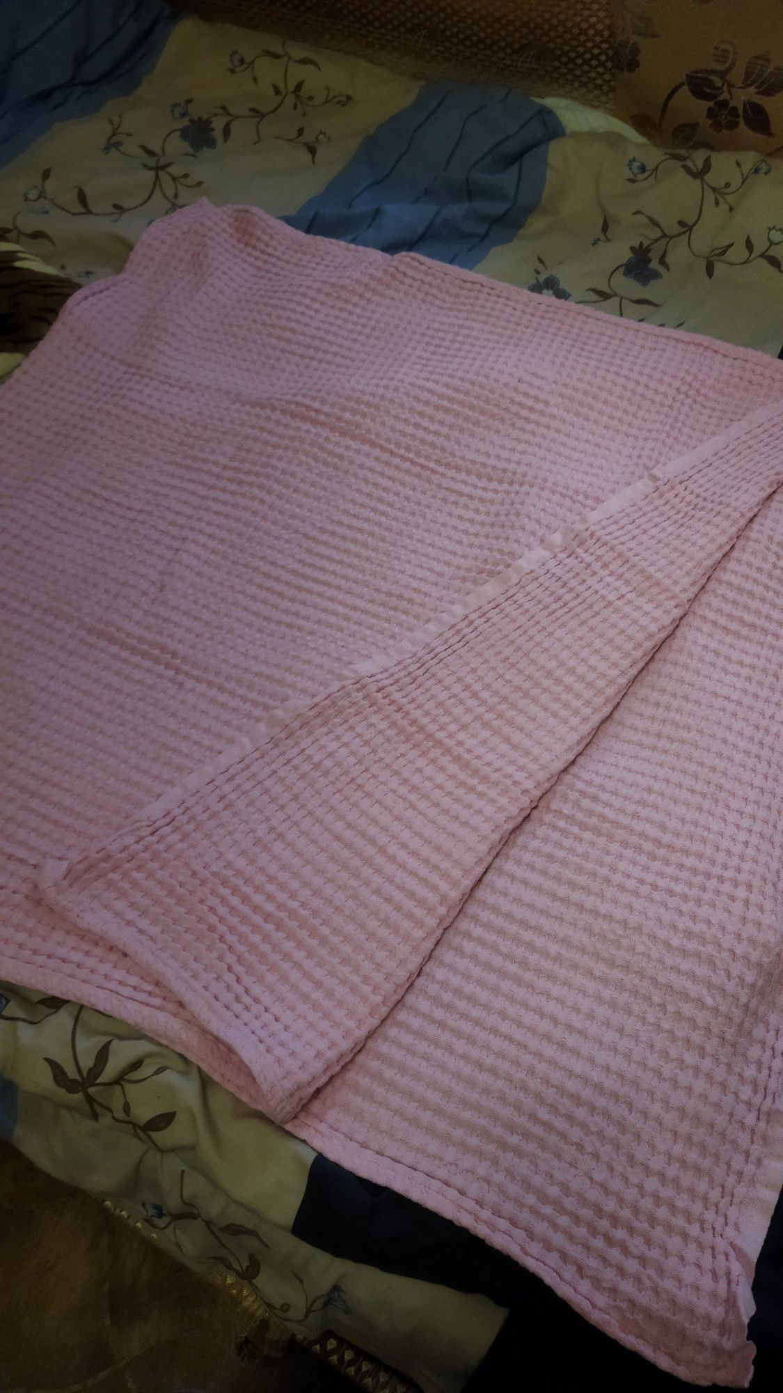 Рожеве покривало плед ковдра розовое покрывало 230х110 см