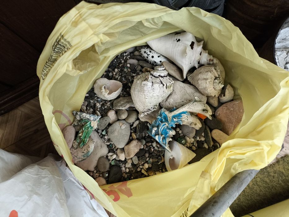 Продам грунт замок океанская большая ракушка