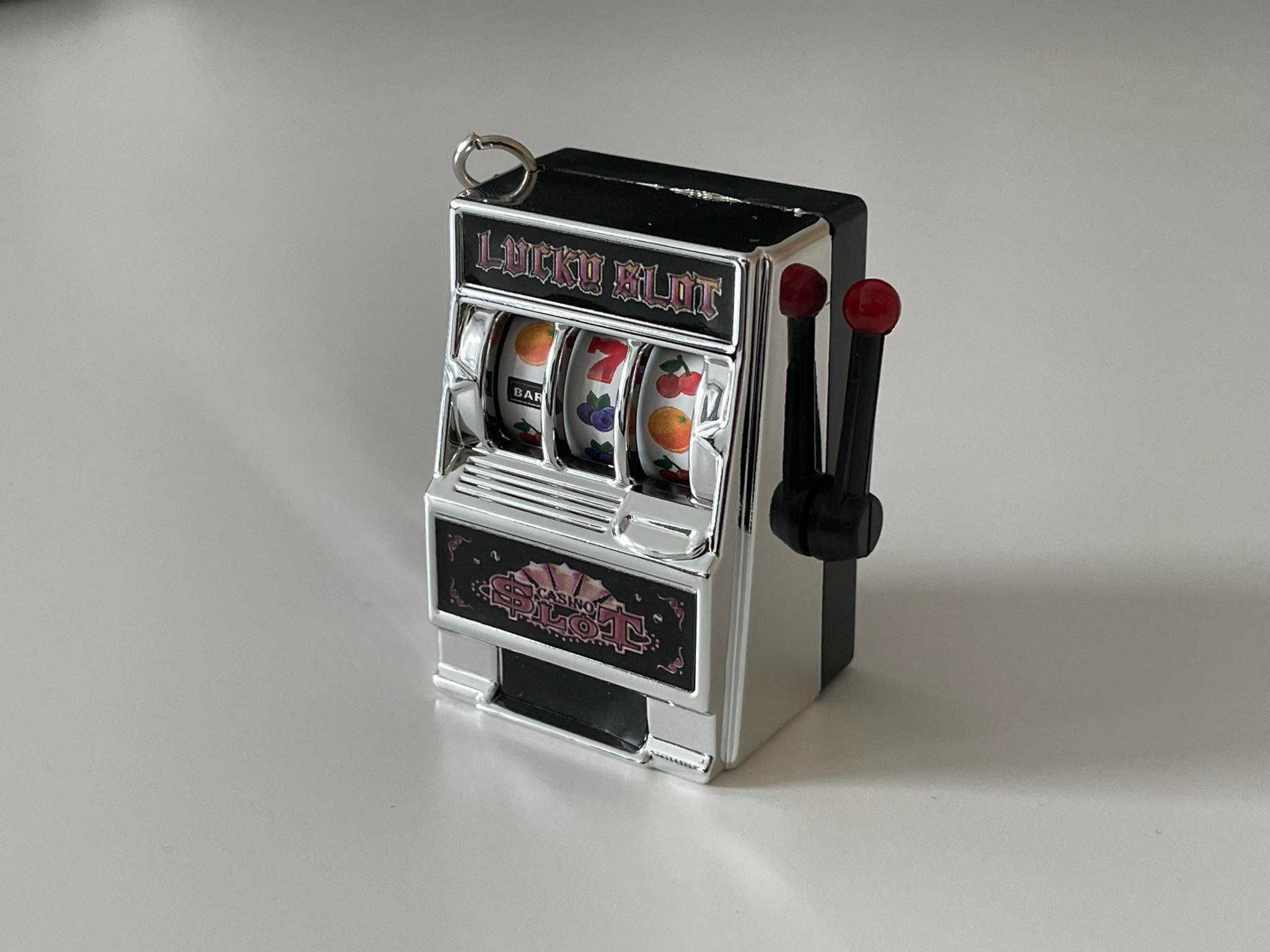 5szt - Mini automat do gier Lucky Jackpot Casino: brelok