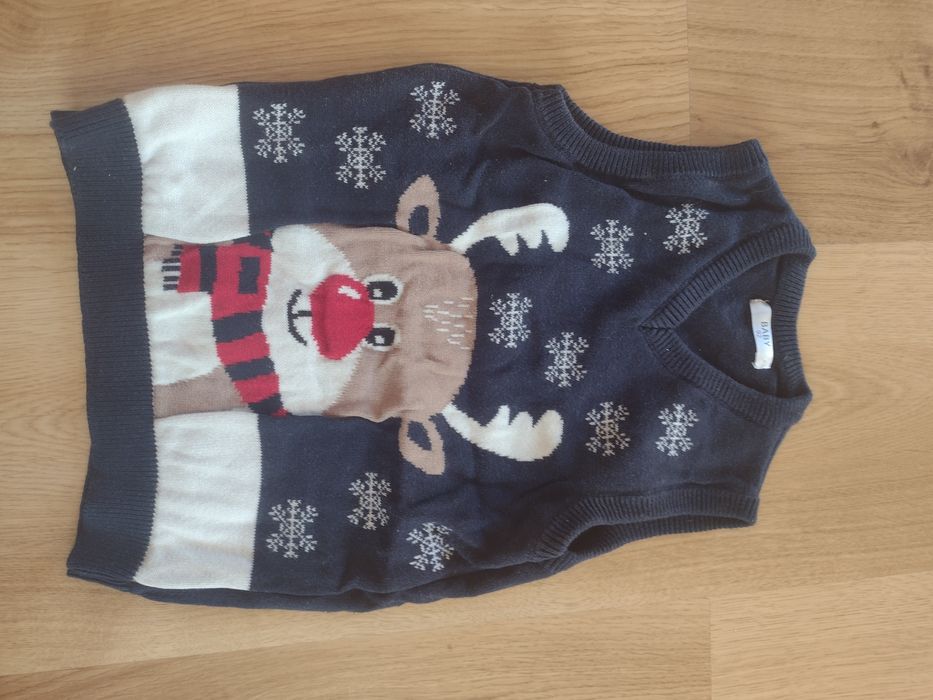 Zestaw 4 bluzy plus kamizelka r 92/98