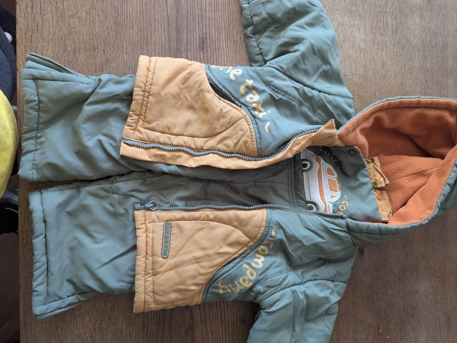 Ciepła kurtka chłopięca z polarem i spodniami na deszcz i śnieg – rozm