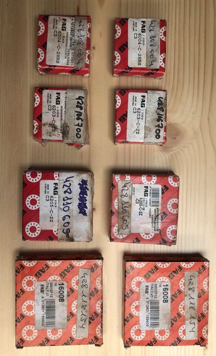 Rolamentos varias medias 2 de cada medida