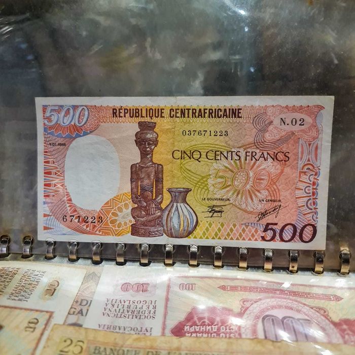 Nota 500 Francos CFA – República Centro-Africana (1986) | Série BEAC
