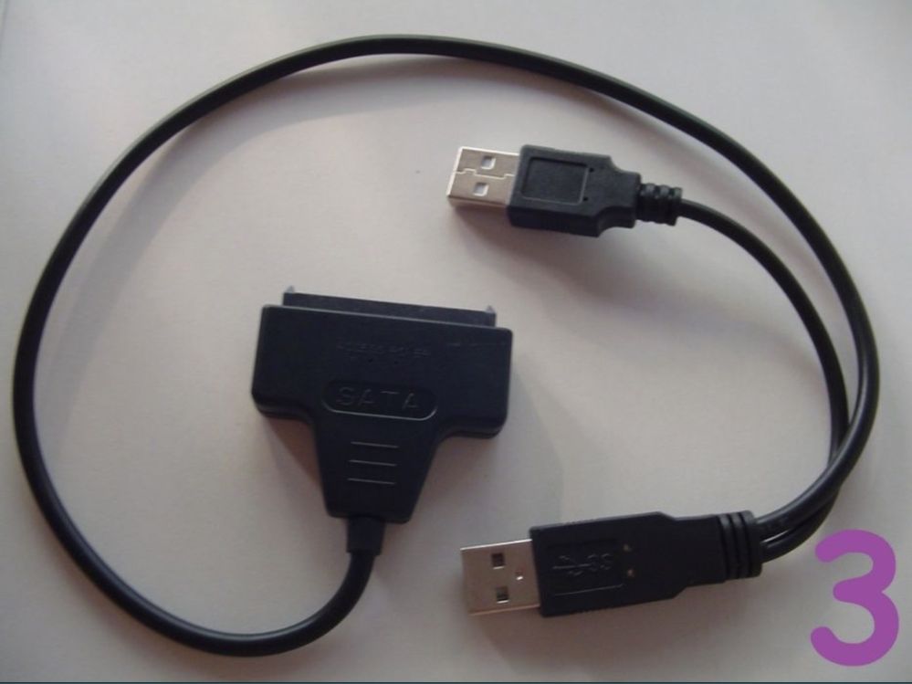 Переходник для подключения sata HDD либо SSD в USB 2.0 - USB 3.0