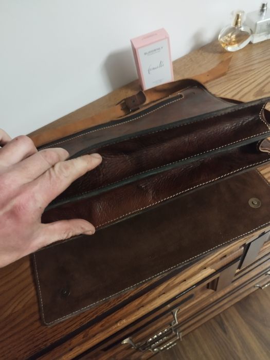 Шкiряна чоловiча сумка