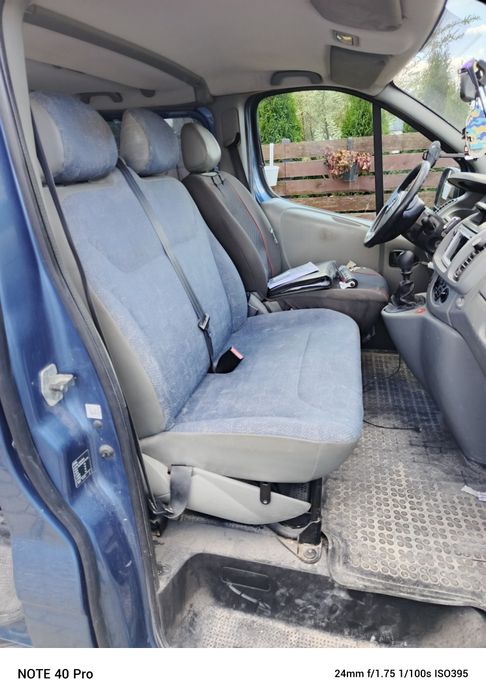 Sprzedam fotel pasażera podwójny opel Vivaro A Trafic