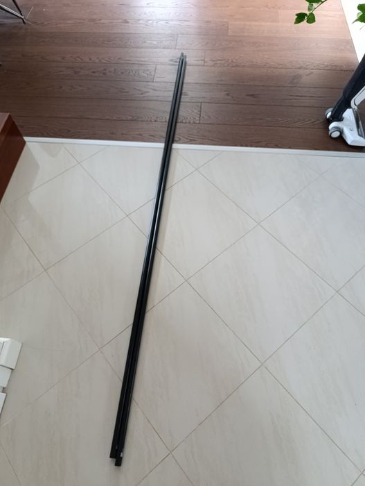 Ikea racka 120-210 karnisz czarny