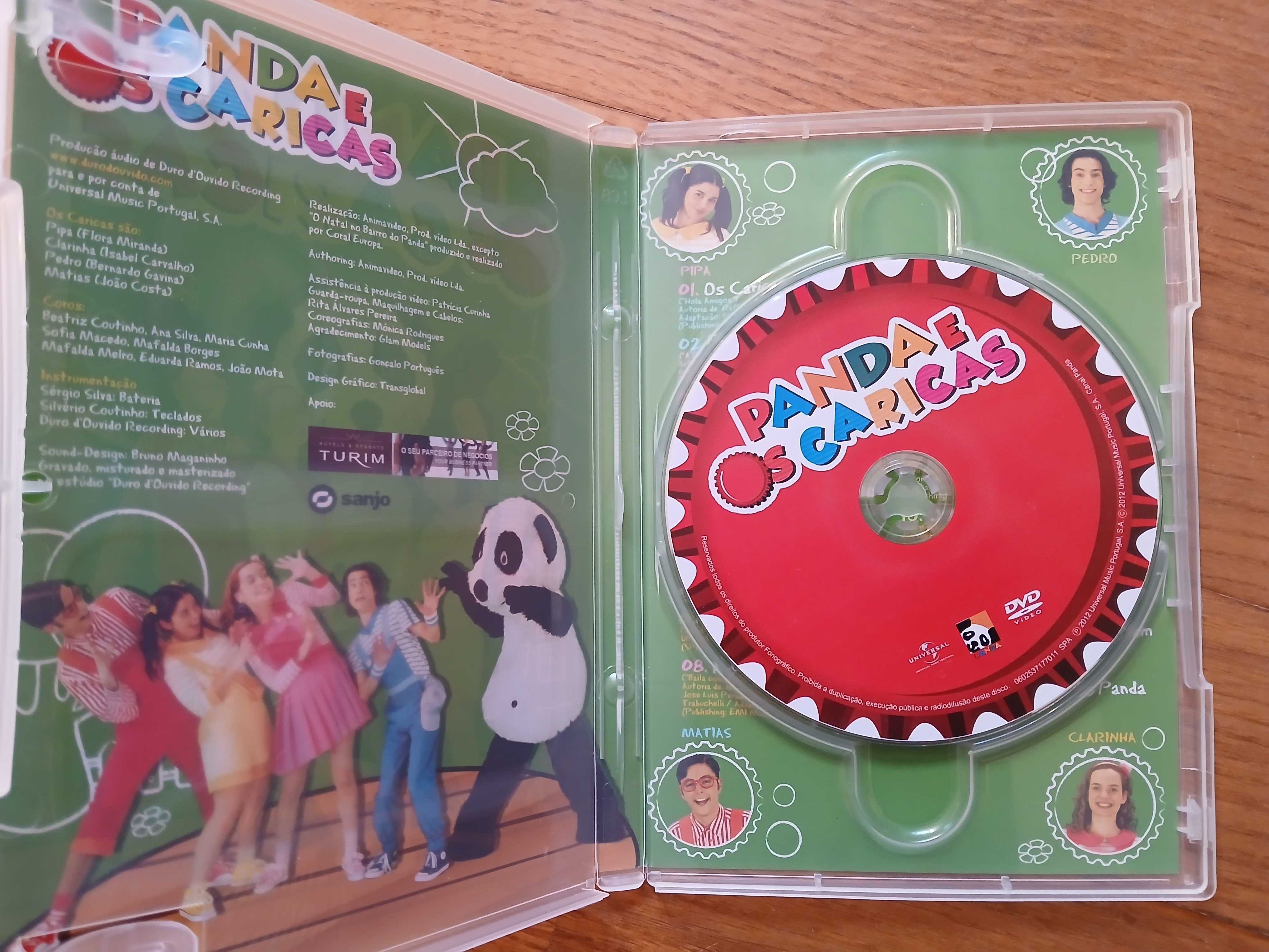 Lote 4 DVD's Infantis - Frosty, Hippo, Livro da Selva, Panda