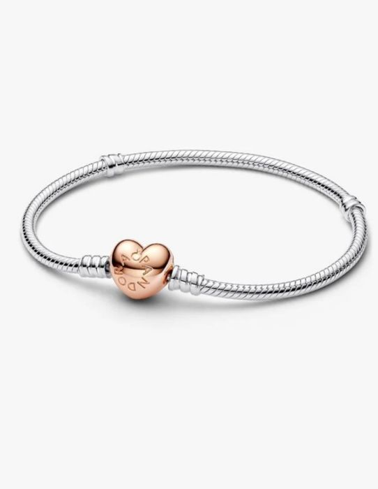 [REVENDEDOR] Pulseira Malha Snake e Coração