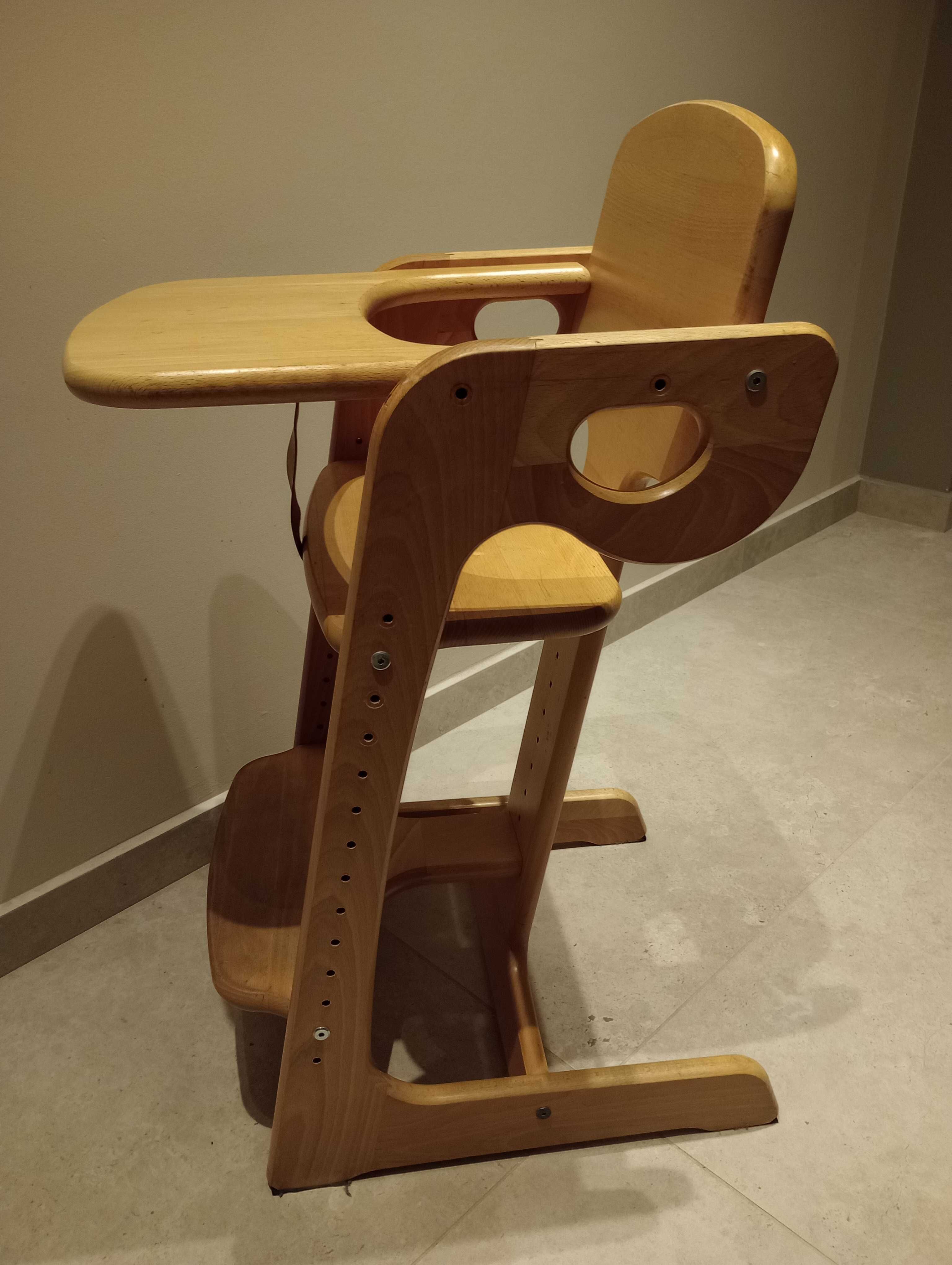 krzesełko drewniane do karmienia