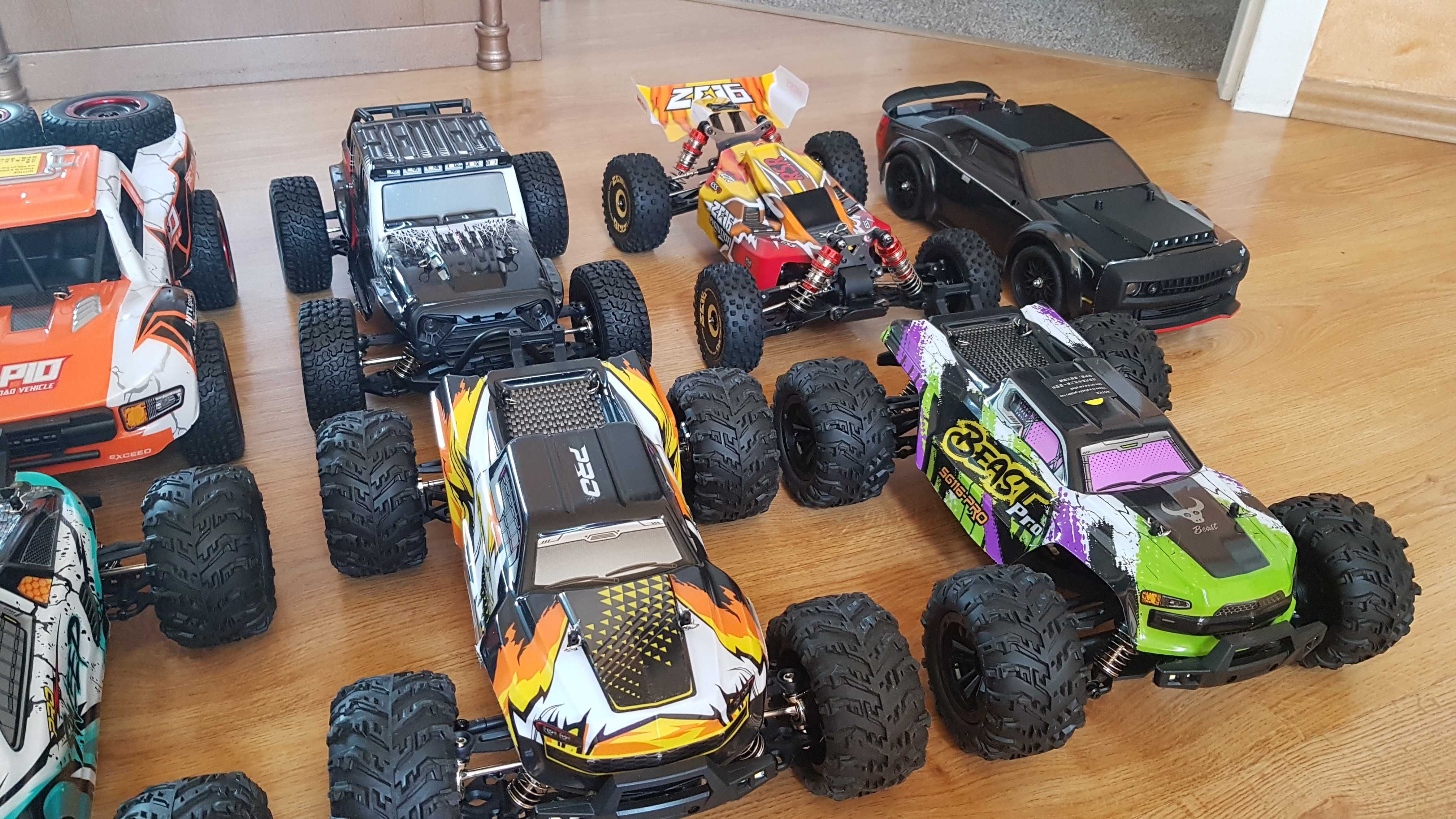 Rc auto zdalnie sterowane 4x4 silnik bez szczotkowy 70km/h