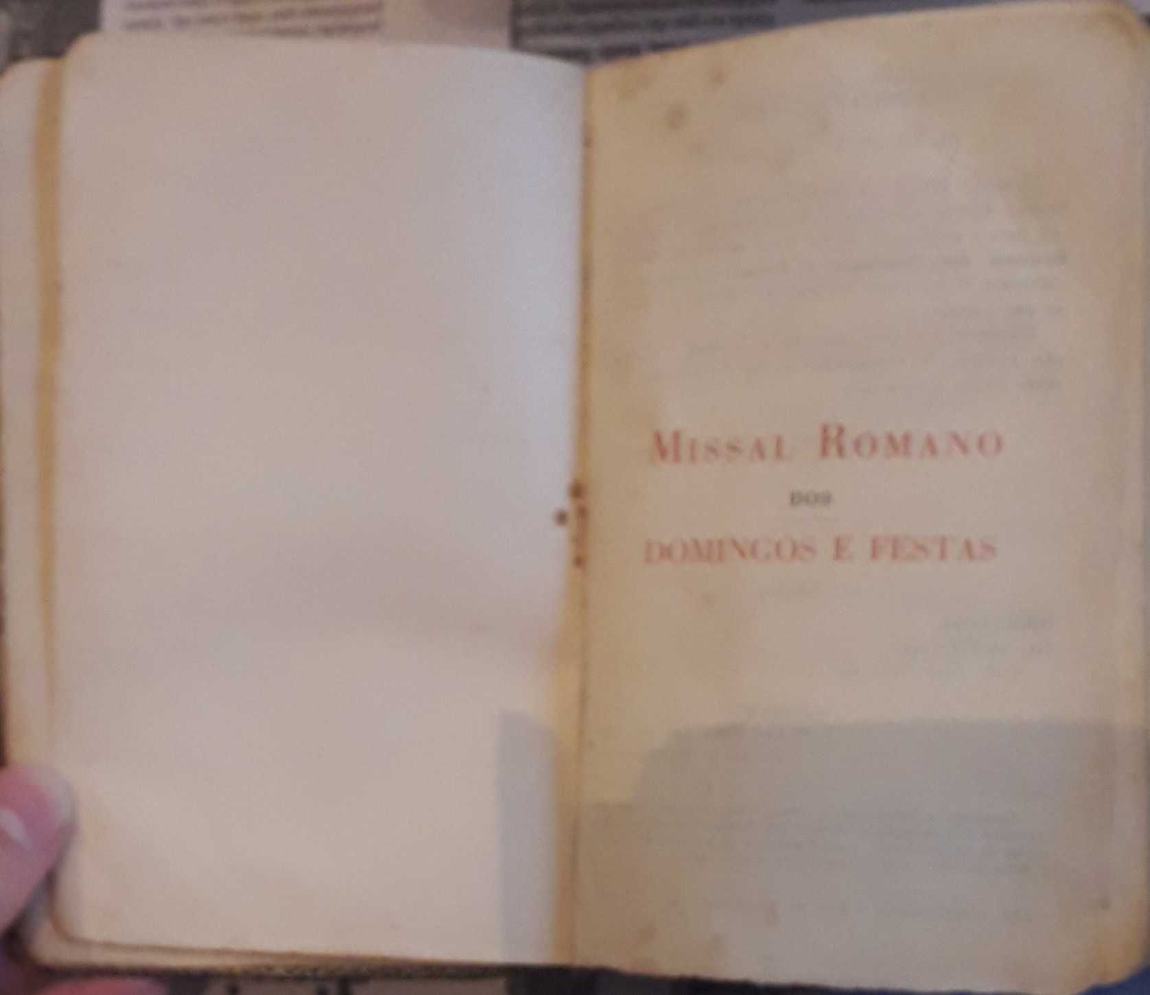 Livros antigos: Missal Romano, N.Testamento. Baixa de preço.