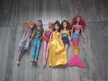 Lalki Barbie + ubranka + buty