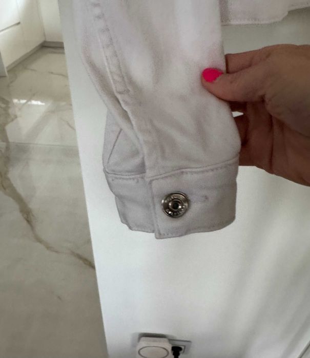 Kurtka jeansowa biała damska Tommy Hilfiger rozmiar S