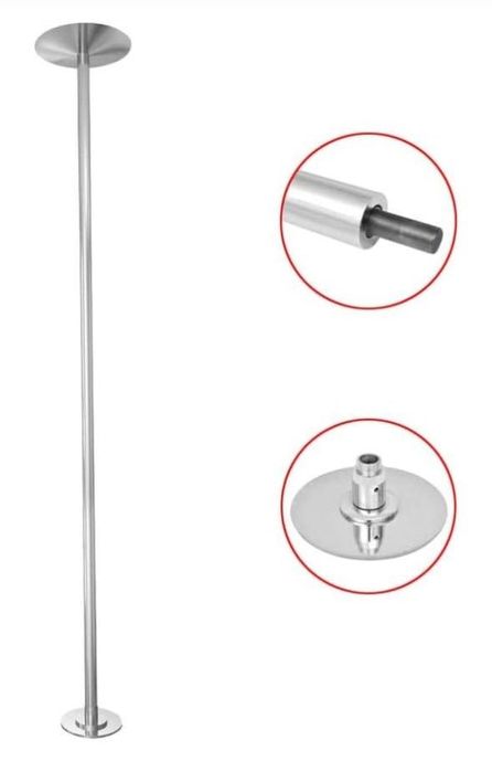 Poste VIDAXL Preto Ferro (4.5x(224-275)cm)