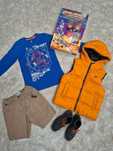 Mega Paka chłopiec 134-140 (9-10 lat) bluza Adidas, kamizelka 4F