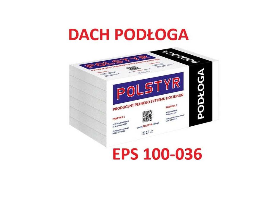 EPS100 Twardy styropian podłogowy dachowy EPS-100 ciężki eps100-036 PL