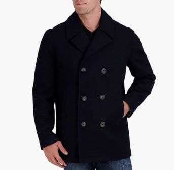 Оригінал Nautica Classic Double Breasted Peacoat NV625548 пальто утепл
