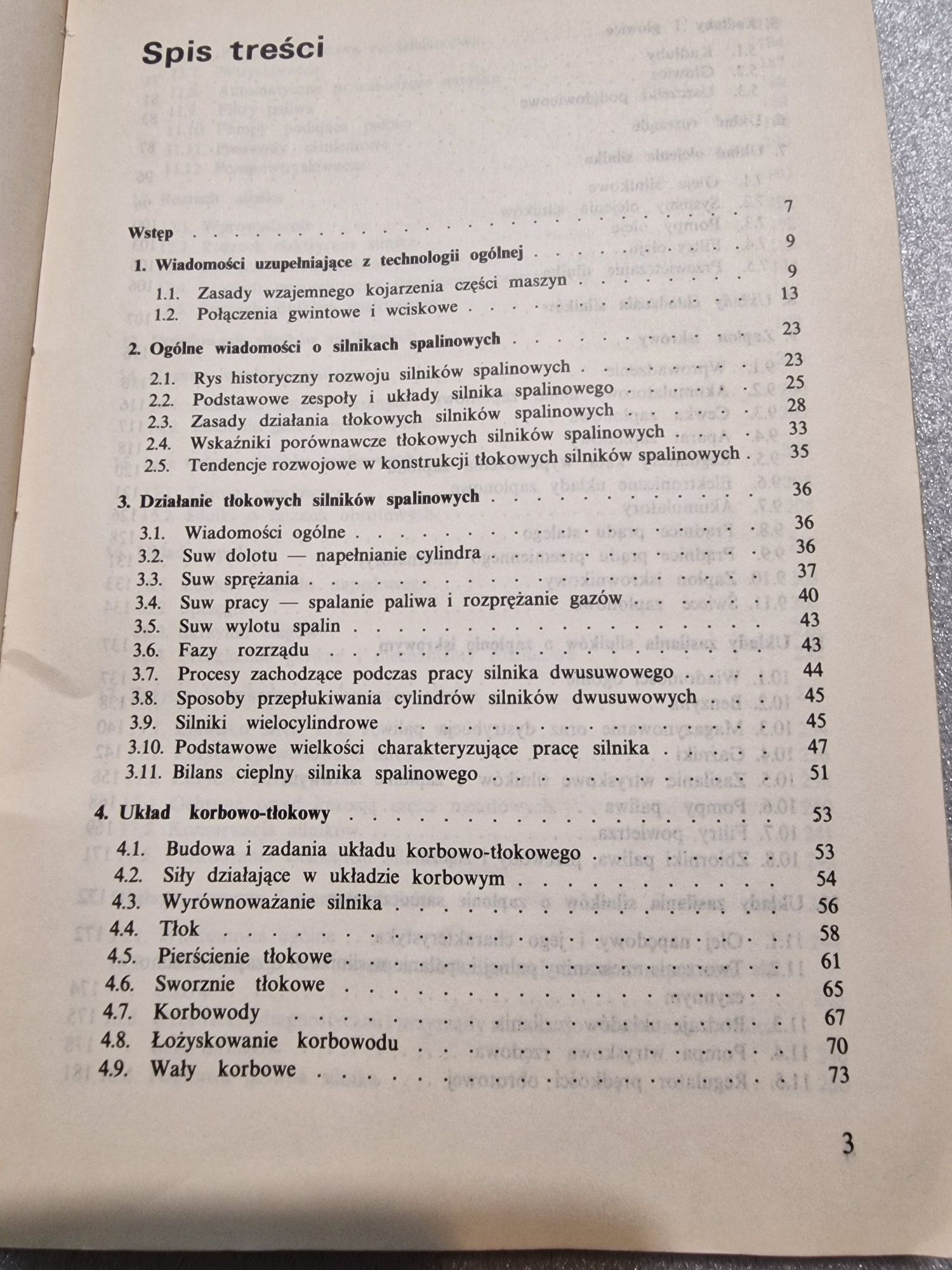Technologia Mechanik silników spalinowych Feliks Rawski