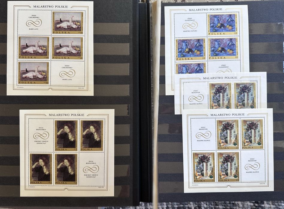 Klaser znaczki bloczki Malarstwo Polskie