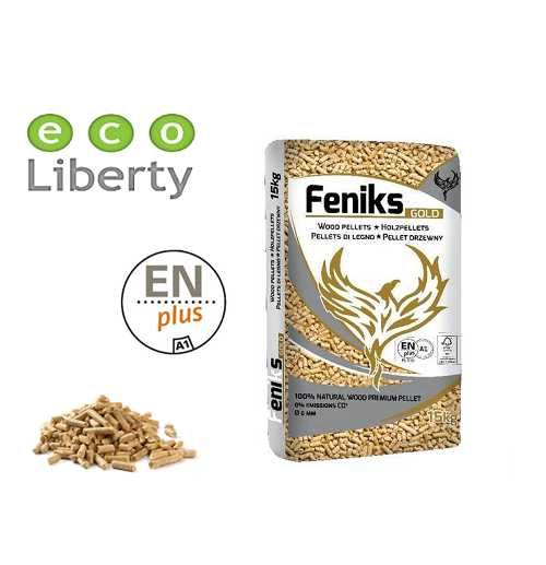 Pellet Drzewny FENIKS GOLD 6mm - Certyfikat ENplus A1 / Pelet A1