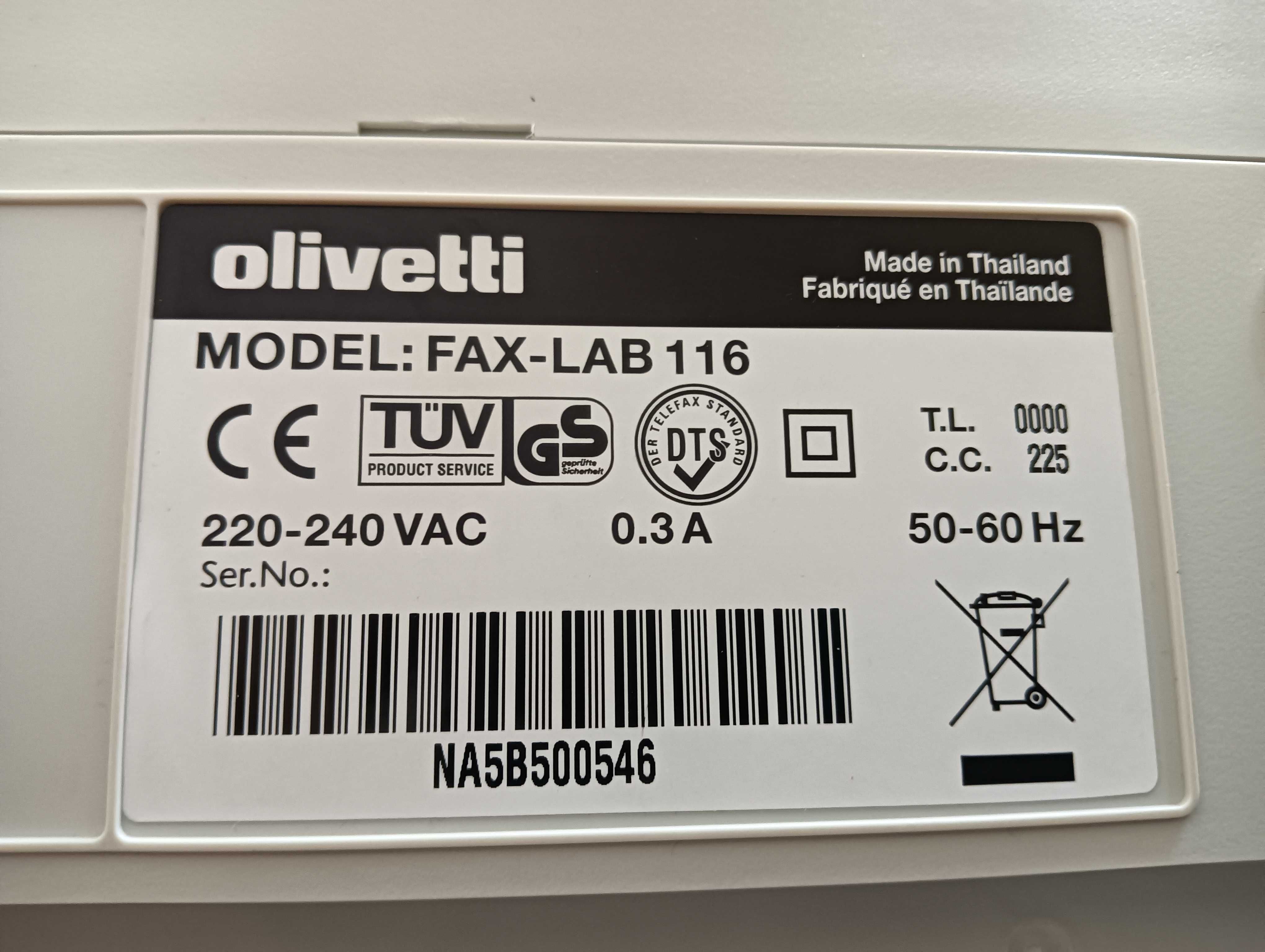 Telefon / Fax Olivetti Fax-Lab 116 STAN FABRYCZNY