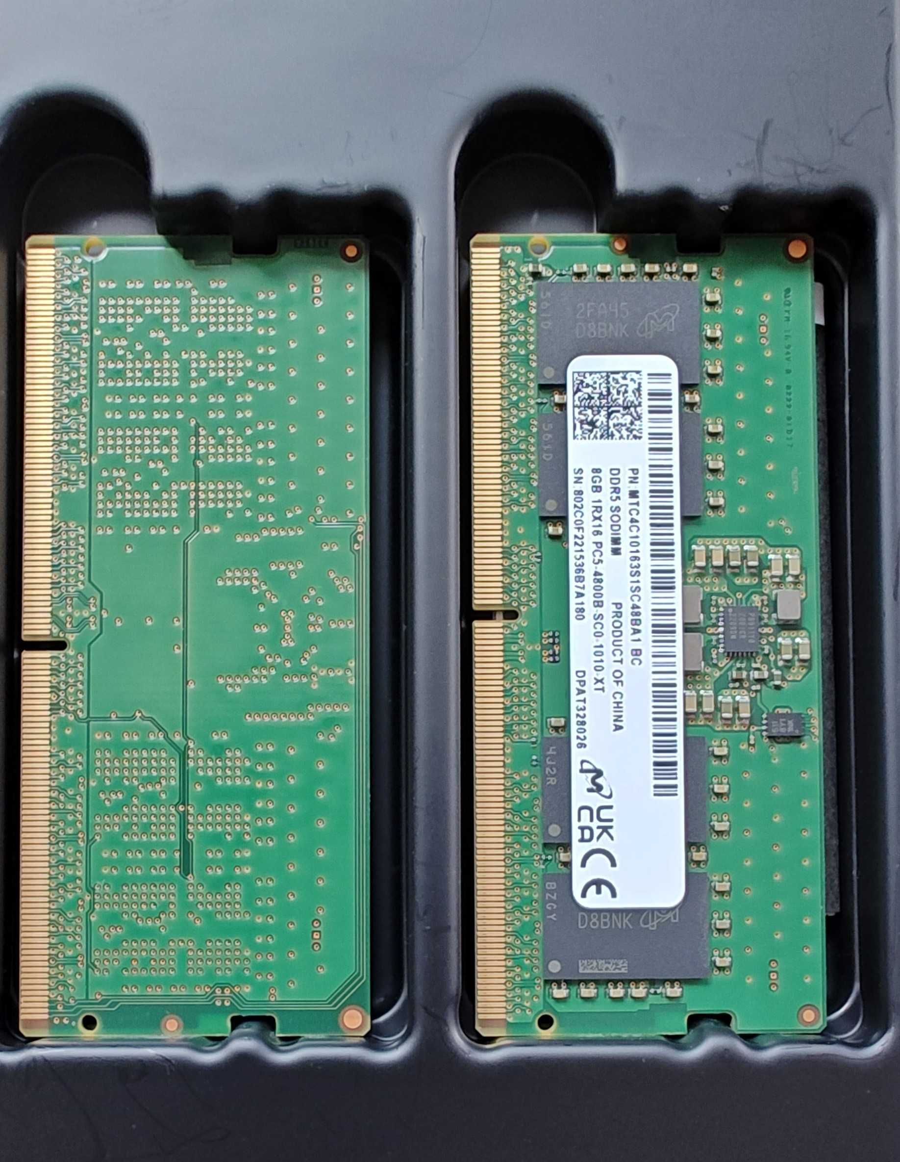 Pamięć RAM DDR5 16GB 4800MHz SO-DIMM SODIMM 2x8GB  Micron