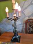 Stara lampa mosiezna z aniołem