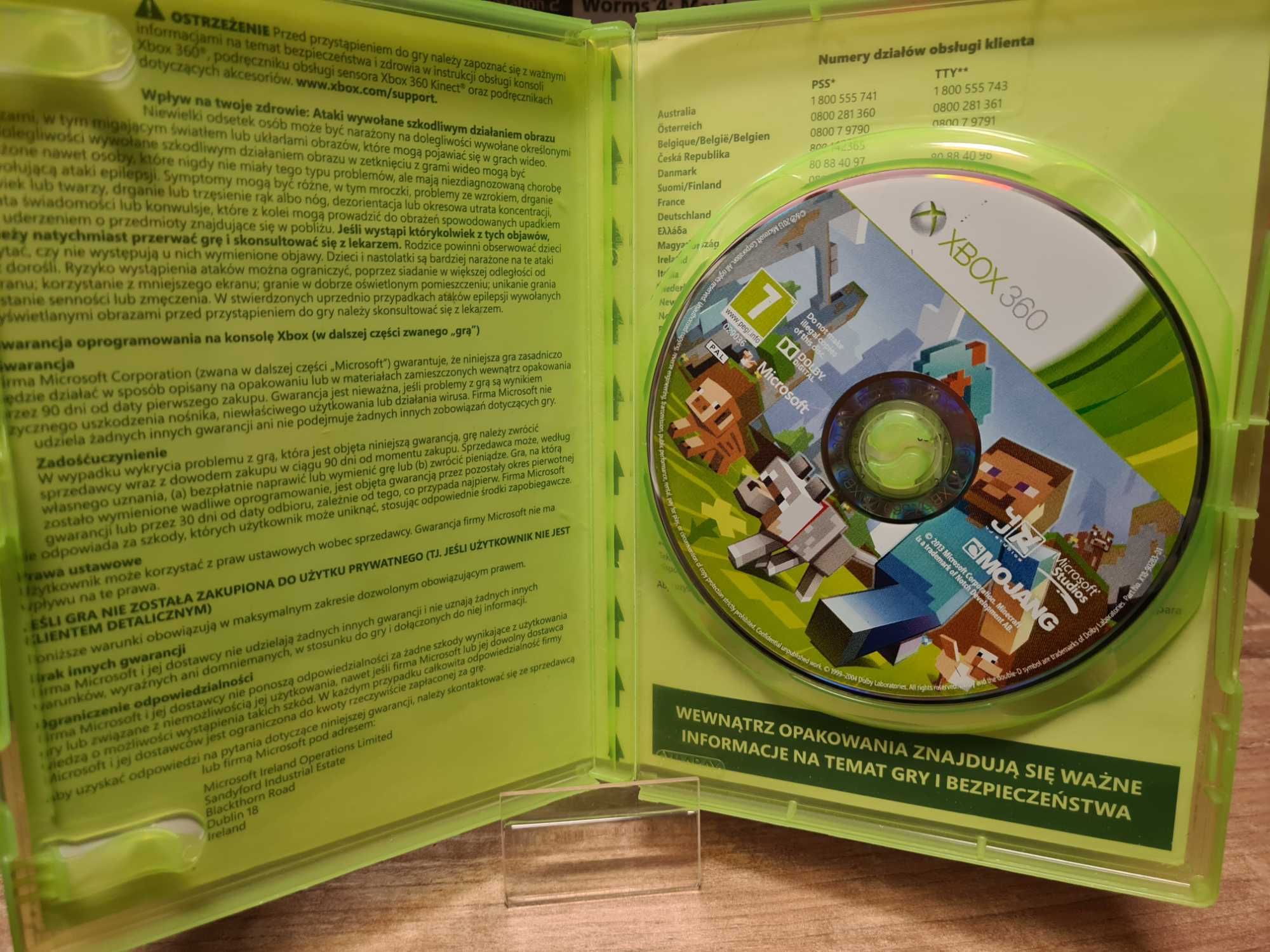 Minecraft XBOX 360, Sklep Wysyłka Wymiana