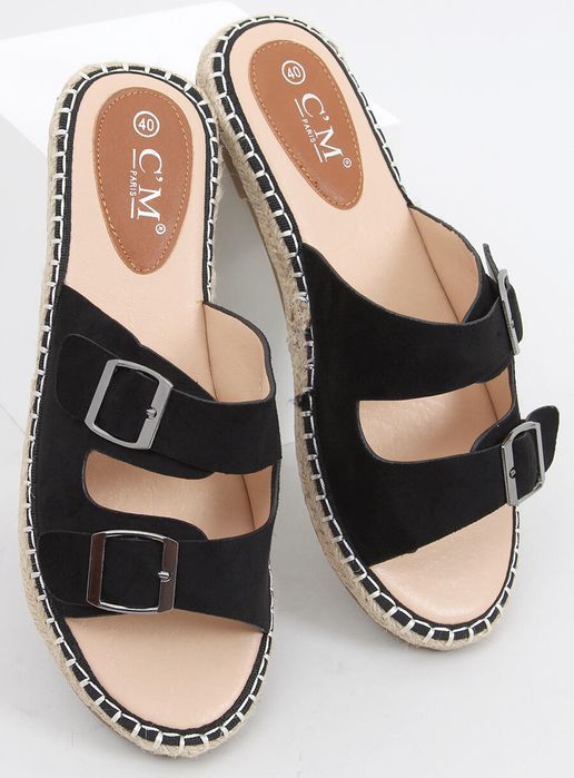 Klapki Espadryle Maina Black