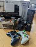 XBOX 360 Kinect 250GB + 31 gier, 2 pady