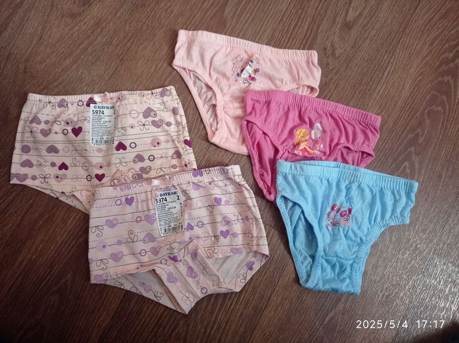 Набір НОВИХ трусиків для дівчинки на 2 роки