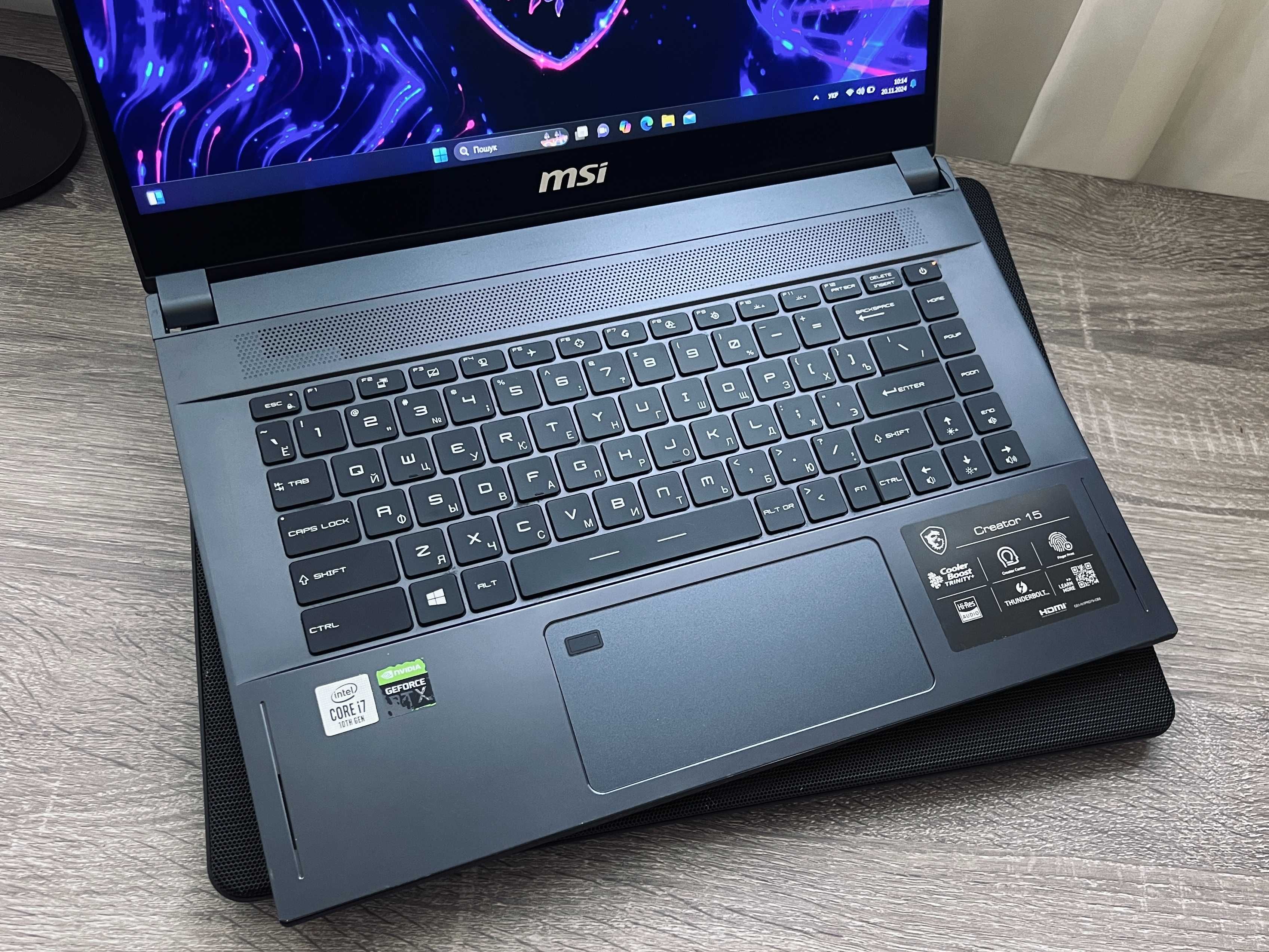 RTX Сенсорный! Игровой ноутбук Msi Creator 15 (2060 ,3050 ,3060)