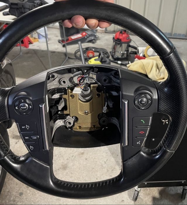 Volante em pele Land Rover Dicovery 3 e 4 , Range Rover Sport