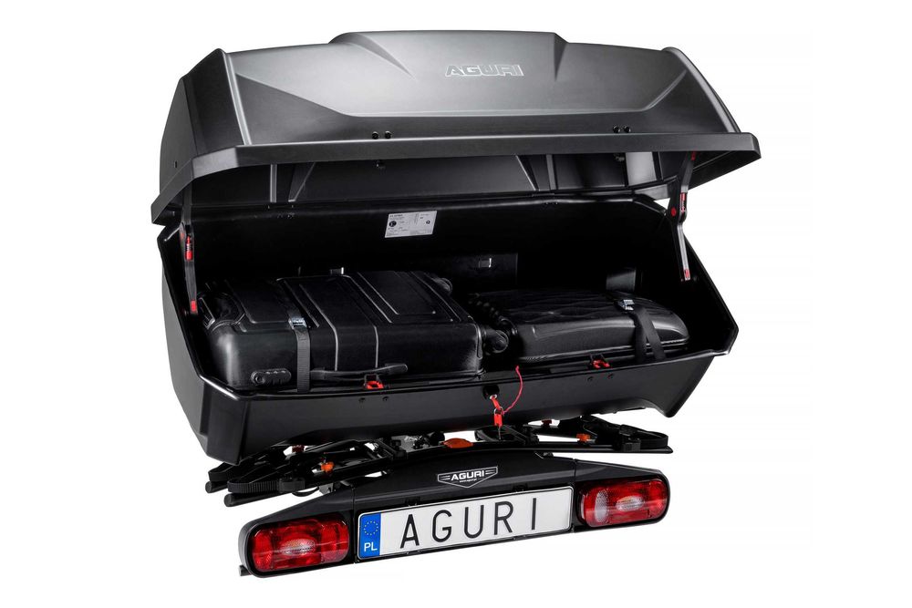 Box na platformę rowerową Aguri Active Bike, kufer box na hak