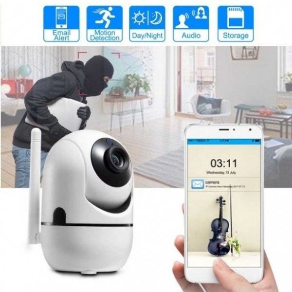 Бездротова поворотна IP камера WiFi microSD UKC Y13G 1mp