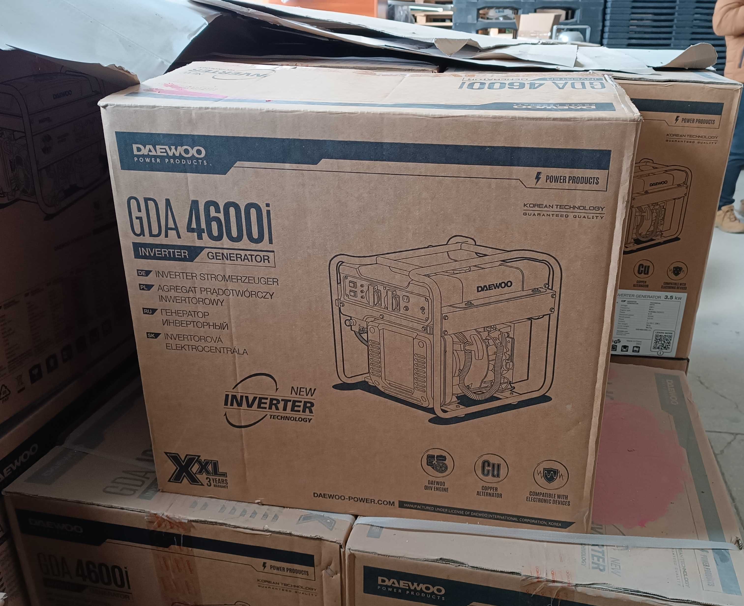 Інверторний бензиновий генератор Daewoo Power GDA 4600i 3,5 кВт