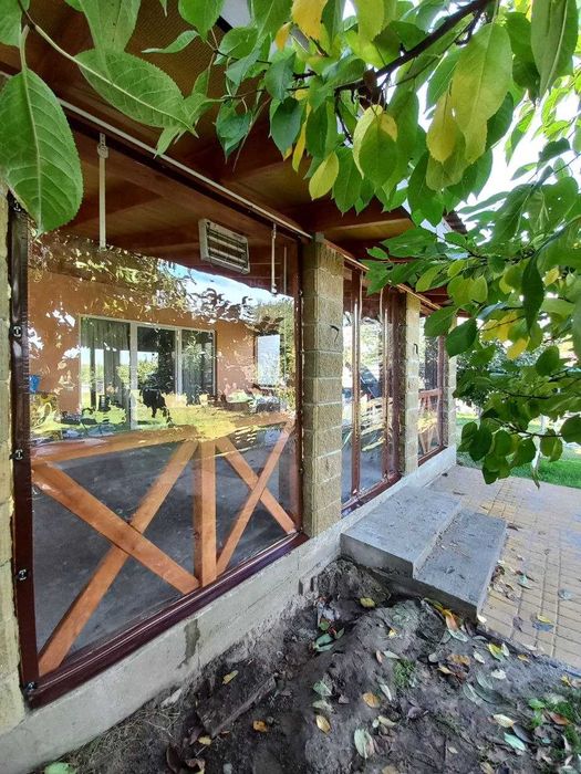 Вікна м'які-штори ПВХ для альтанки/тераси