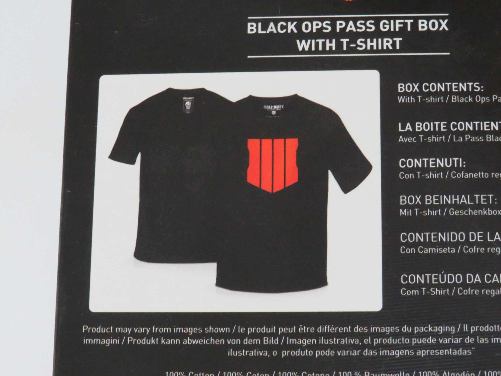 Pack T-shirt L + Boné Call of Duty Black Ops 4 NOVO e SELADO