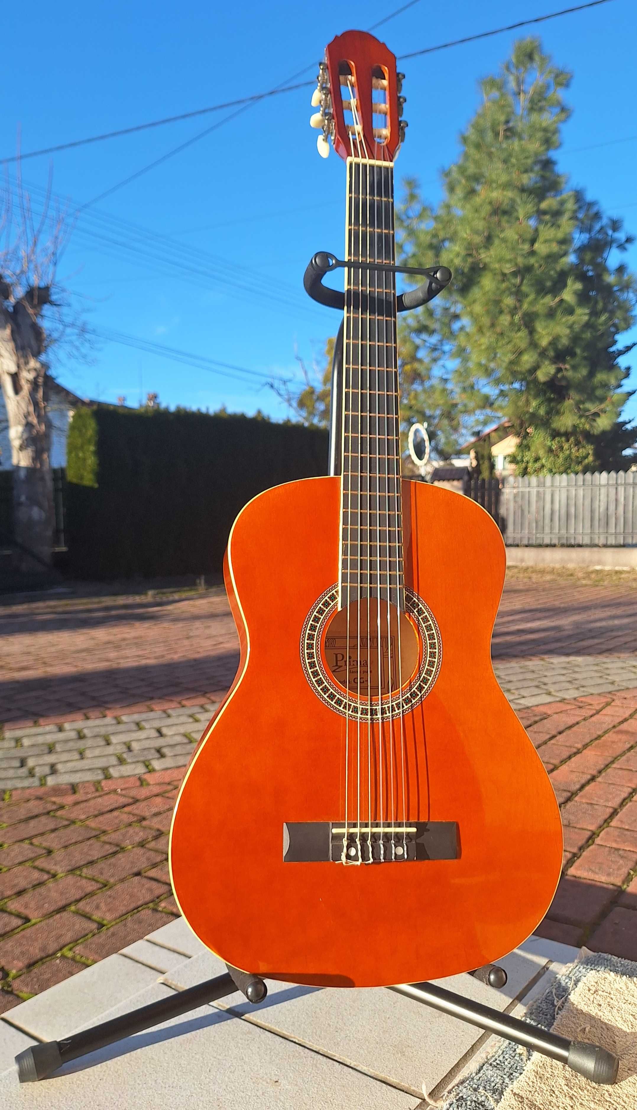 Gitara Prima Classic Pure CG-1 - pokrowiec, stojak, książki w cenie