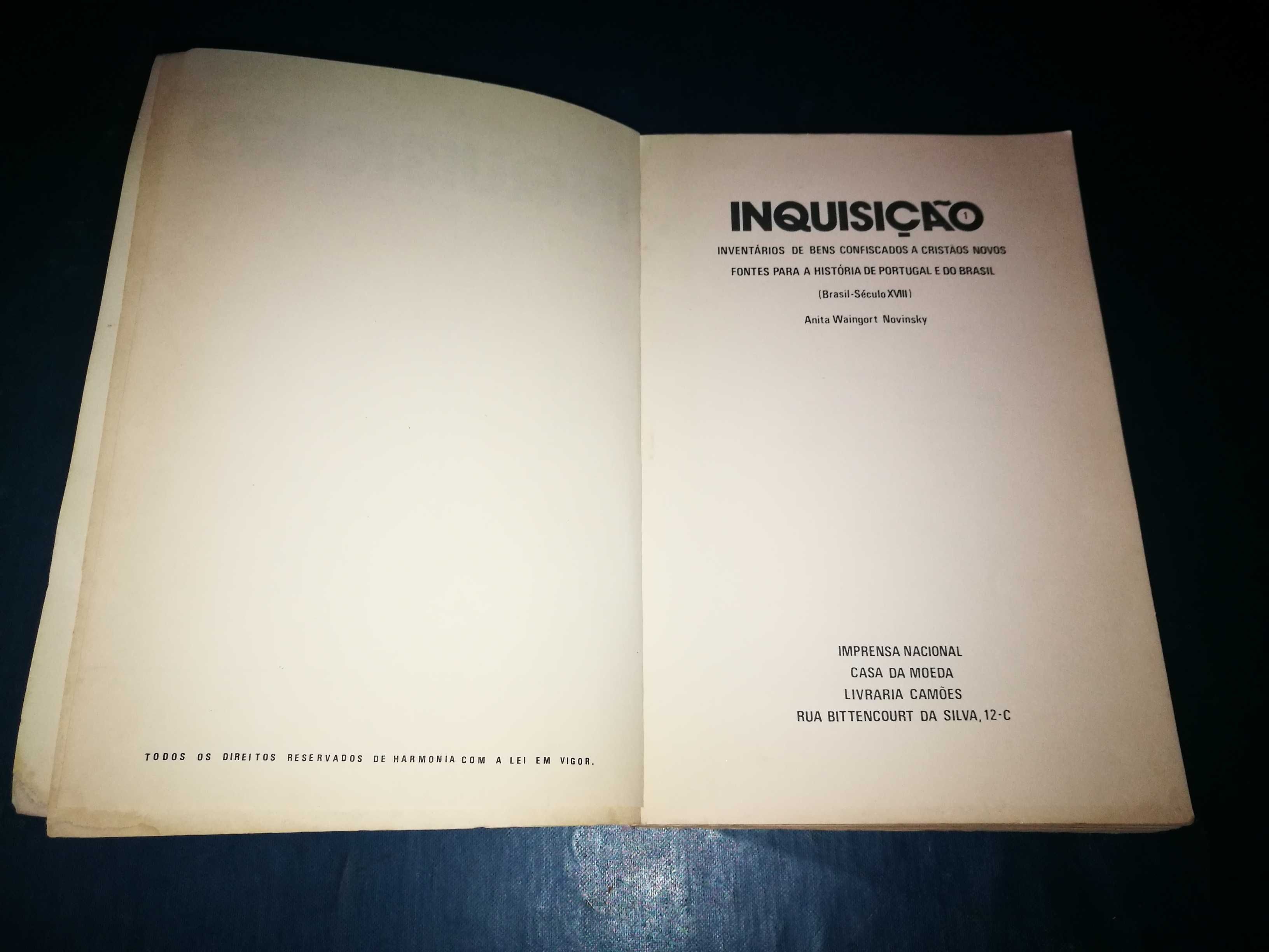 Inquisição – Inventário de bens confiscados a Cristãos Novos