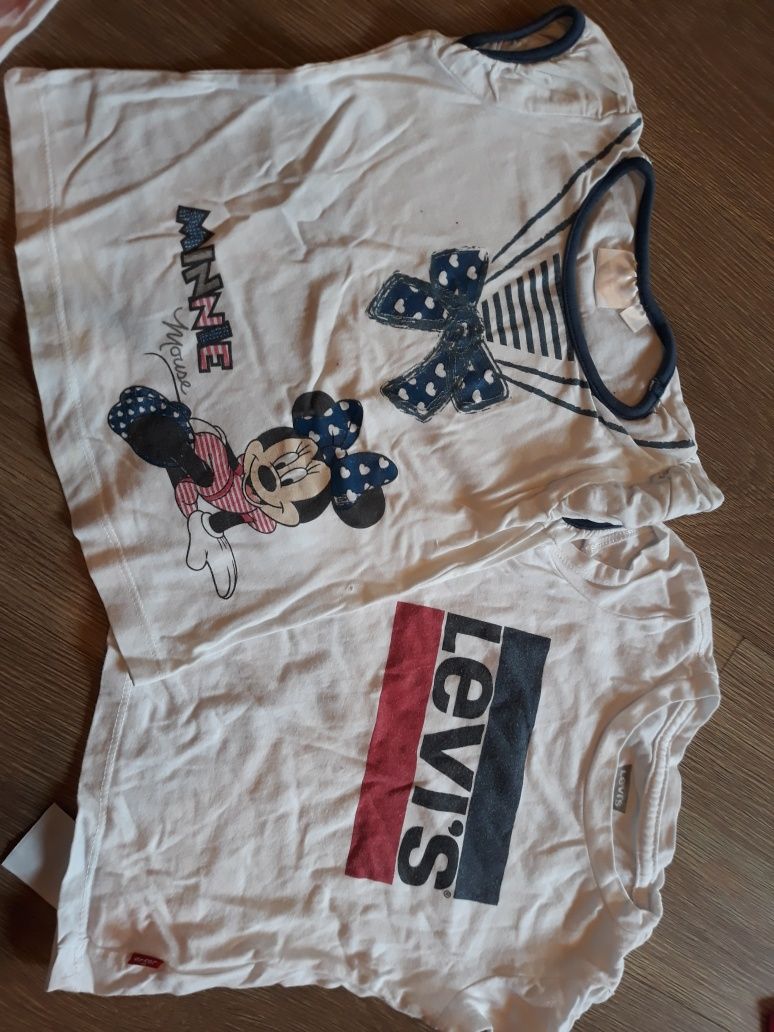 Bluzki na krótki rękaw myszka minnie 80/86