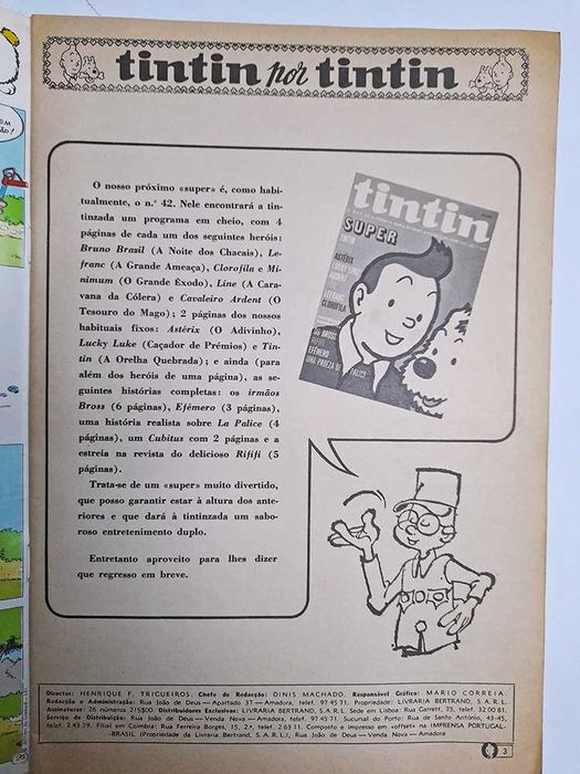 Revista Tintin Nº 48 - 2º Ano - 25-Abril-1970