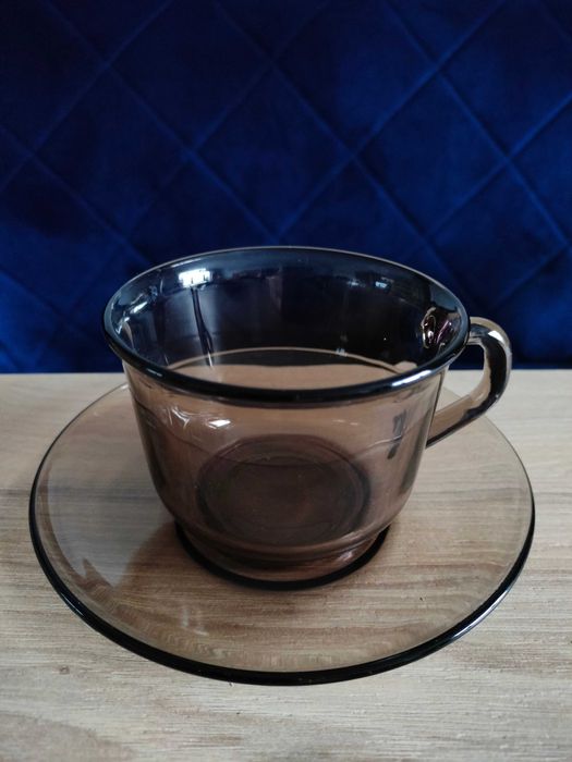 Filiżanki ze spodeczkami Arcoroc, 6 sztuk