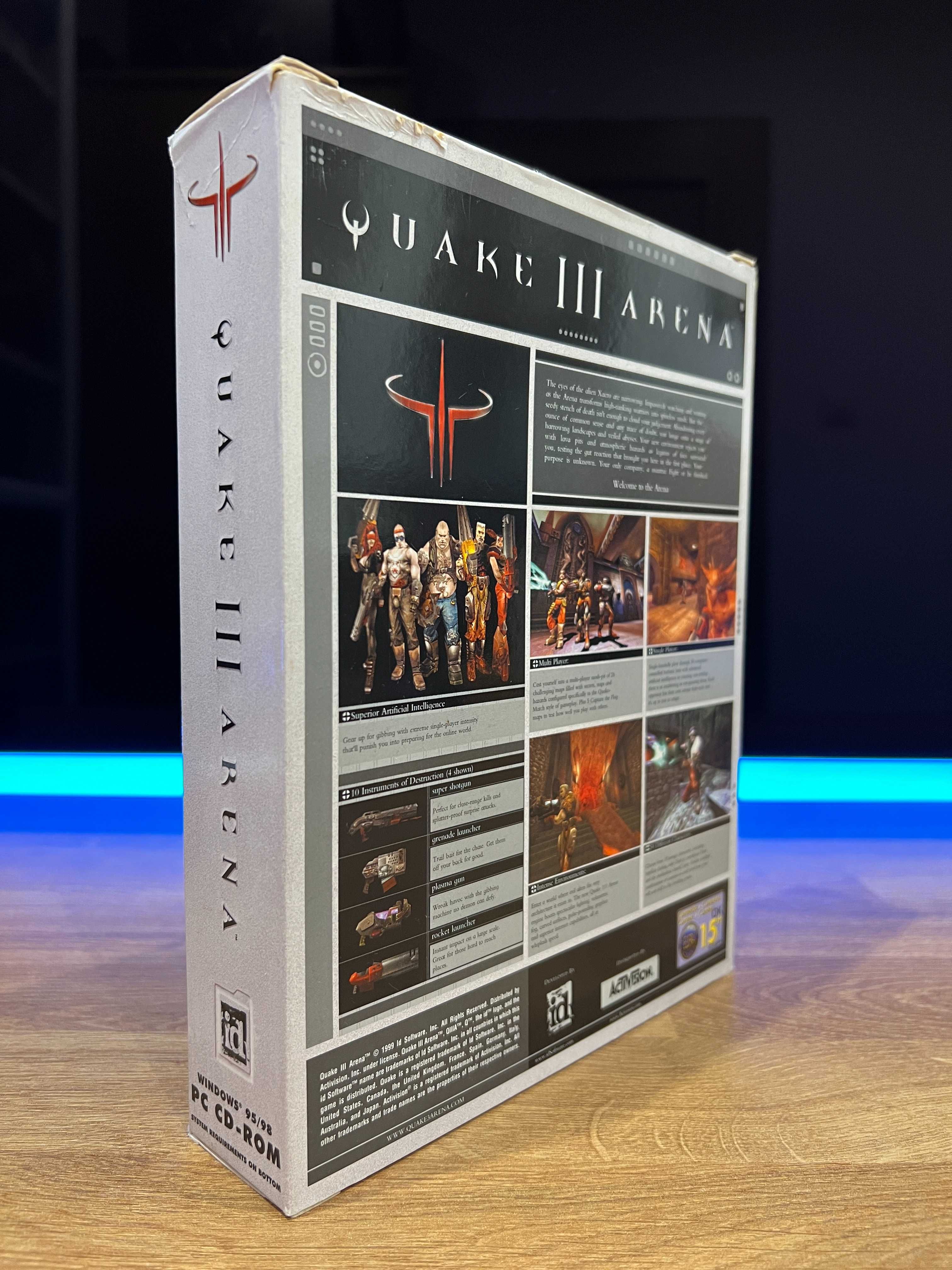 Quake III 3 Arena (PC EN 1999) BIG BOX kompletne premierowe wydanie
