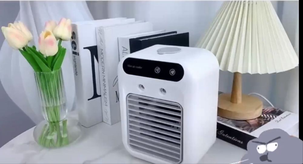portable usb-powered mini air conditioner with humidifier
